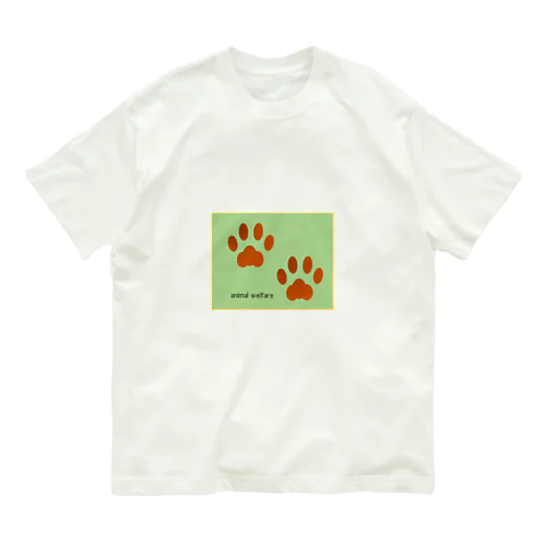 animal welfare　動物愛護・福祉 オリジナルデザイン オーガニックコットンTシャツ