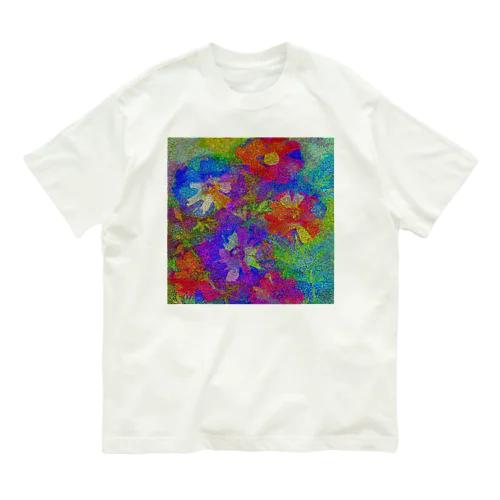 flowers オーガニックコットンTシャツ