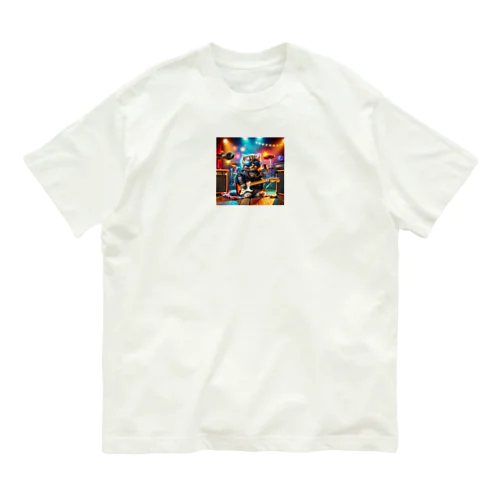 「ロック界の新星！かわいすぎる子猫ちゃんがミュージシャンデビュー！」 Organic Cotton T-Shirt