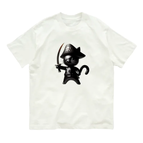 猫×海賊×フィギュア風 Organic Cotton T-Shirt