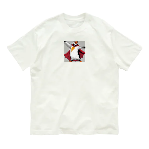 スーパーヒーローペンギン A  オーガニックコットンTシャツ