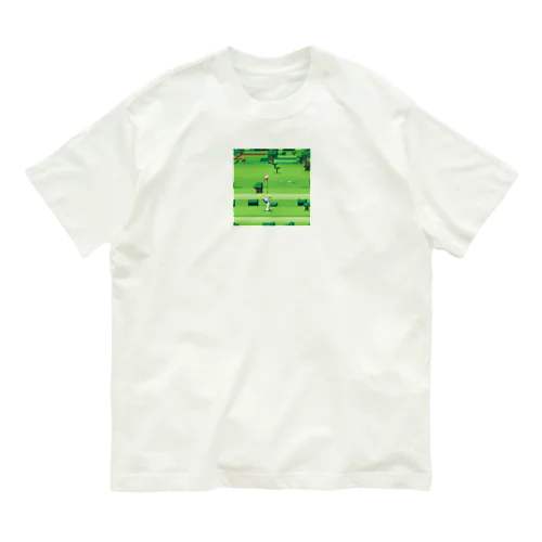 ゴルフをするゴリラ Organic Cotton T-Shirt