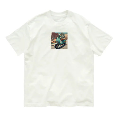 スクーターでお出かけしよう Organic Cotton T-Shirt