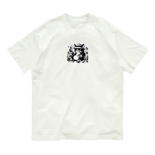 白摂生なネコ Organic Cotton T-Shirt