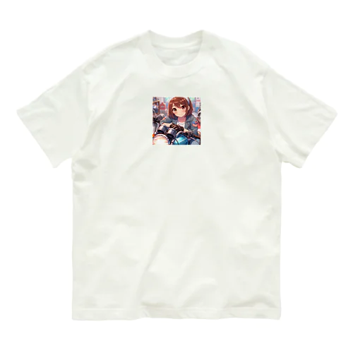 バイク女子　ばくおん系 Organic Cotton T-Shirt