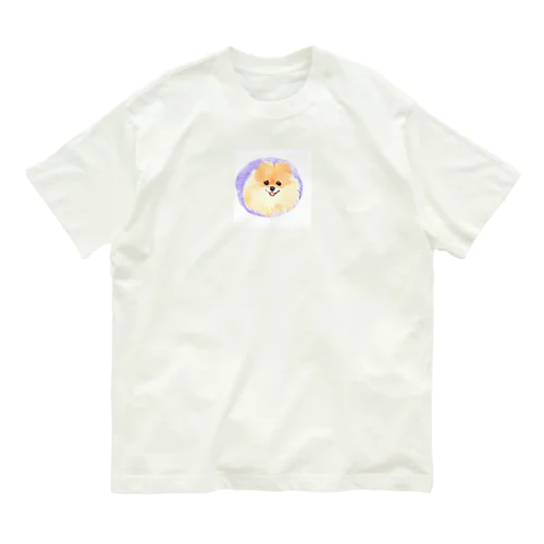 私のポメラニアン オーガニックコットンTシャツ