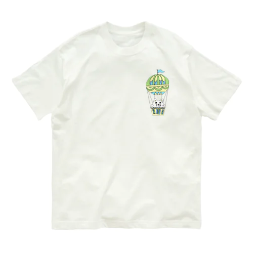 気球乗りねこ オーガニックコットンTシャツ