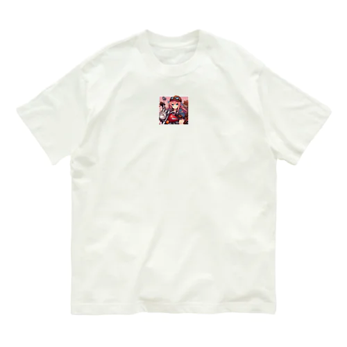 バイク女子　ばくおん!!系 Organic Cotton T-Shirt