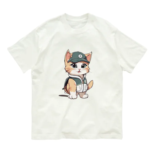 猫ゴルファー2 オーガニックコットンTシャツ