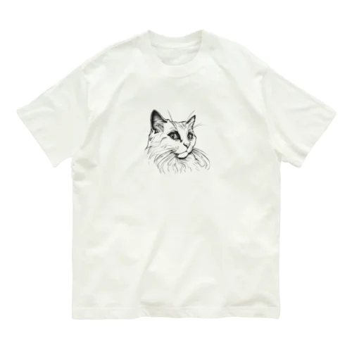 クリクリお目目のラグドール Organic Cotton T-Shirt