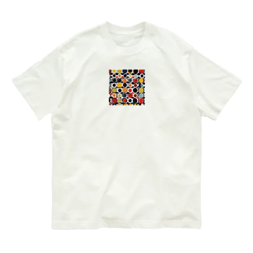 北欧　ドット柄　マリメッコ風　Scandinavian dot pattern Organic Cotton T-Shirt