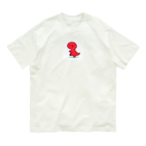 癒しのレッドザウルス Organic Cotton T-Shirt