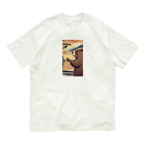 働き者のカピバラ Organic Cotton T-Shirt