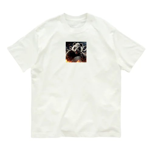 パンダ怒りの鉄拳 Organic Cotton T-Shirt