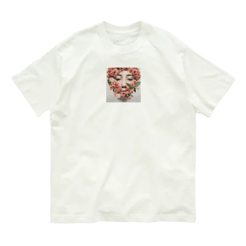 鼻には花を オーガニックコットンTシャツ