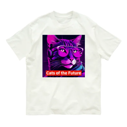 Cats of the Future オーガニックコットンTシャツ