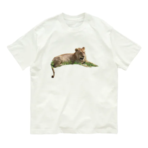 若いオスライオン Organic Cotton T-Shirt