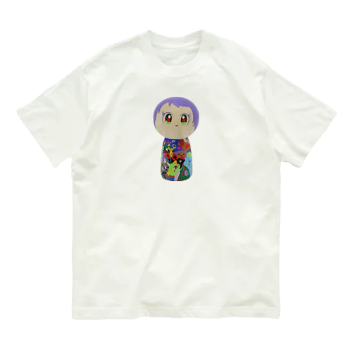 こけしガールズ　リボンちゃん Organic Cotton T-Shirt