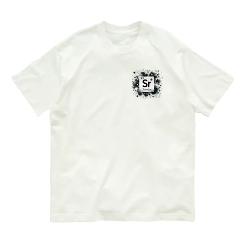 元素シリーズ　~ストロンチウム Sr~ Organic Cotton T-Shirt