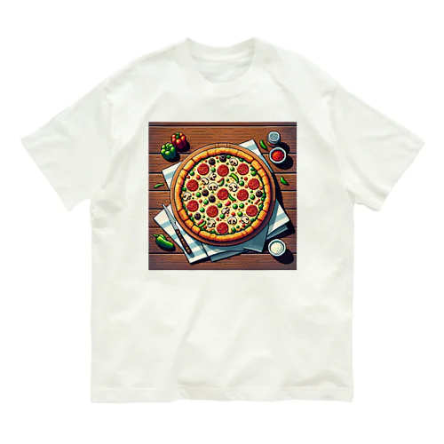 ピザのピクセルイラスト Organic Cotton T-Shirt