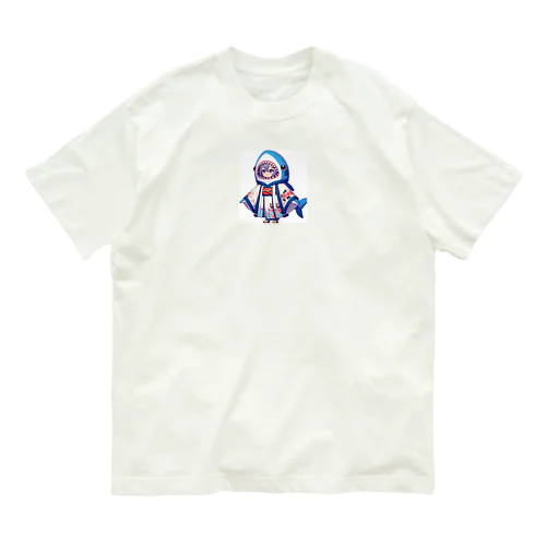 和風サメちゃんグッズ オーガニックコットンTシャツ