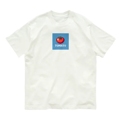 ドット絵「とまと」 Organic Cotton T-Shirt