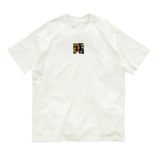 薔薇と向日葵 Organic Cotton T-Shirt