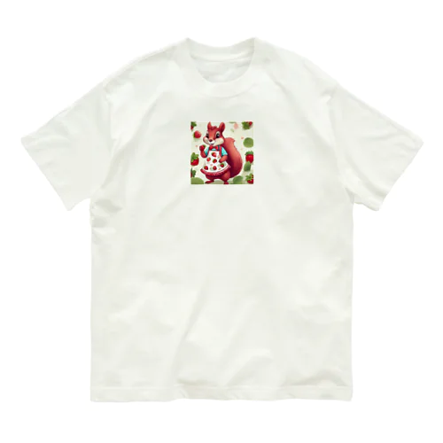 可愛らしいシマリス Organic Cotton T-Shirt