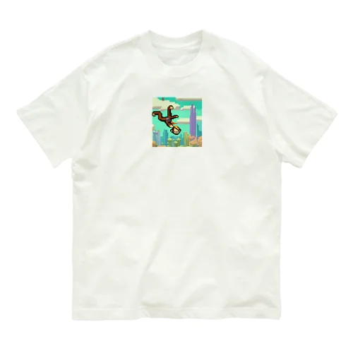 スカイダイビングの冒険猿 Organic Cotton T-Shirt