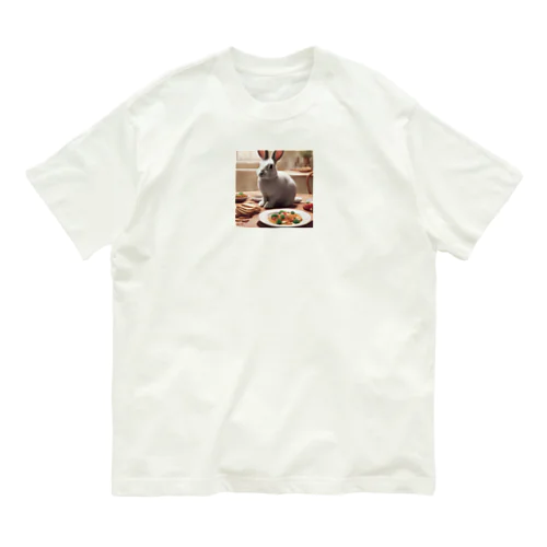 ほんわかなうさぎ Organic Cotton T-Shirt