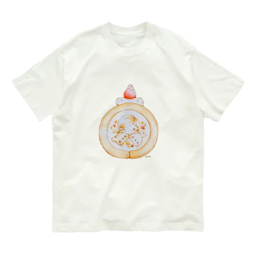 みんなでロールケーキ オーガニックコットンTシャツ