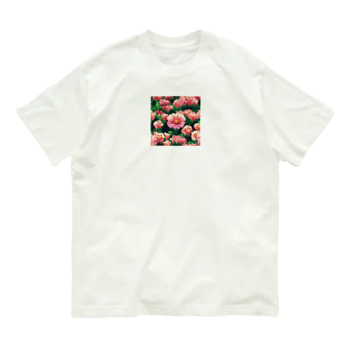 ドット絵のモンテレイカミツレ オーガニックコットンTシャツ