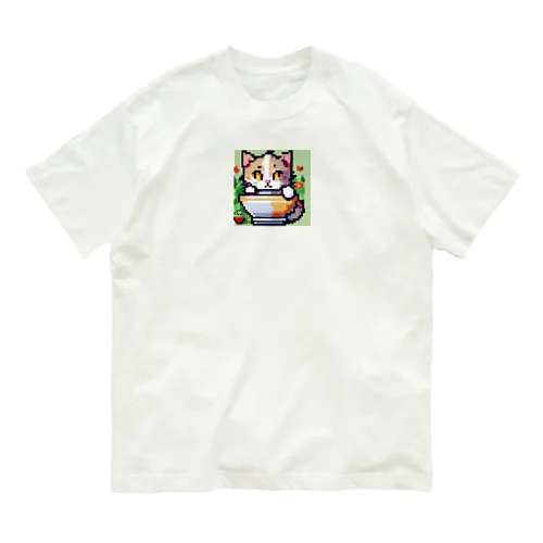 マグカップかくれんぼ猫 オーガニックコットンTシャツ