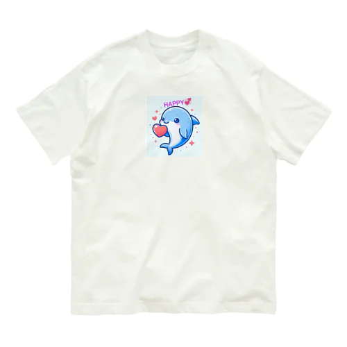 可愛いイルカちゃん🐬💞 オーガニックコットンTシャツ