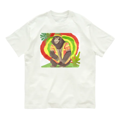 レゲエっぽゴリラ Organic Cotton T-Shirt