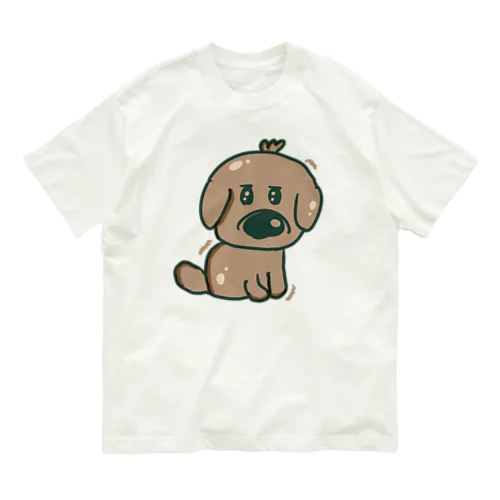 ふんばるわんこ Organic Cotton T-Shirt