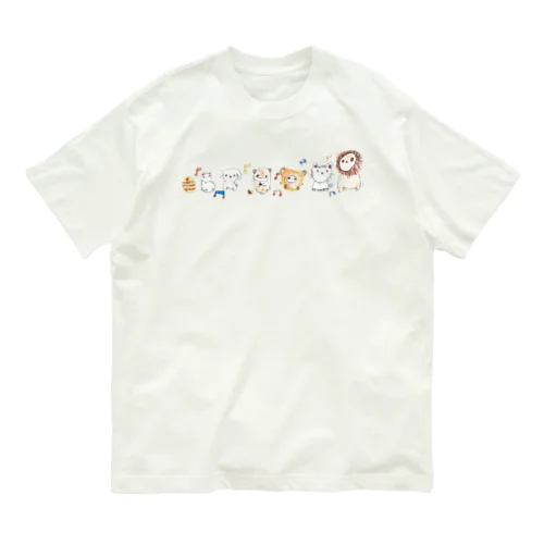 ゆるゆるあにまるず オーガニックコットンTシャツ