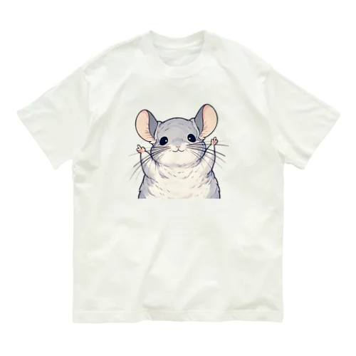 ばんざいチンチラ Organic Cotton T-Shirt