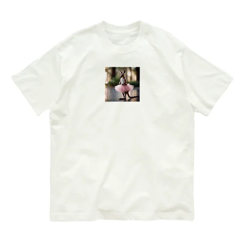 バレリーナカンガルーちゃん Organic Cotton T-Shirt