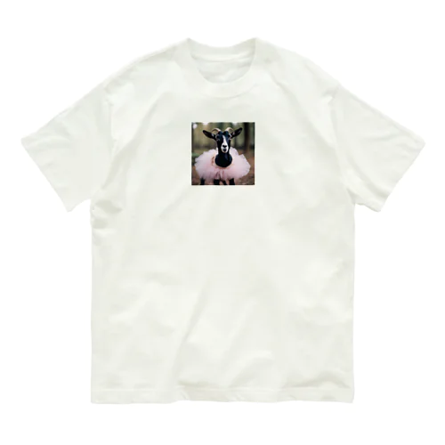 バレリーナヤギちゃん Organic Cotton T-Shirt