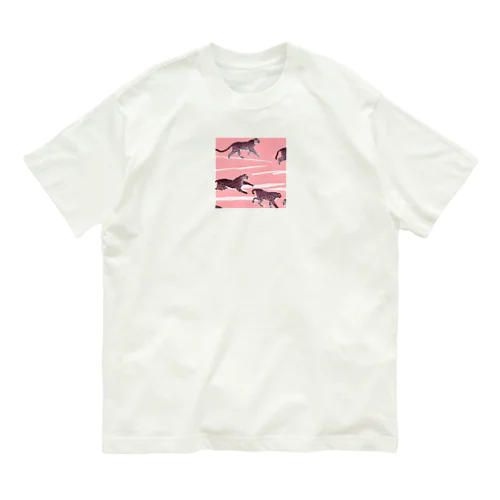 駆ける豹達 Organic Cotton T-Shirt