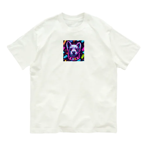 neon dog オーガニックコットンTシャツ