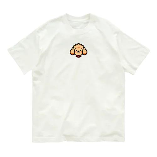 はにかみプードル オーガニックコットンTシャツ