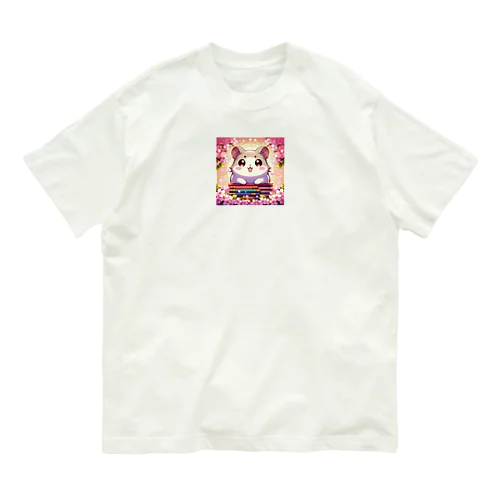 読書推進ハム～ オーガニックコットンTシャツ