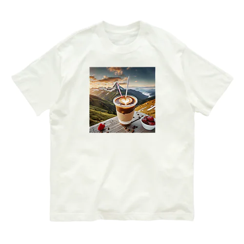 アイスコーヒーハート Organic Cotton T-Shirt