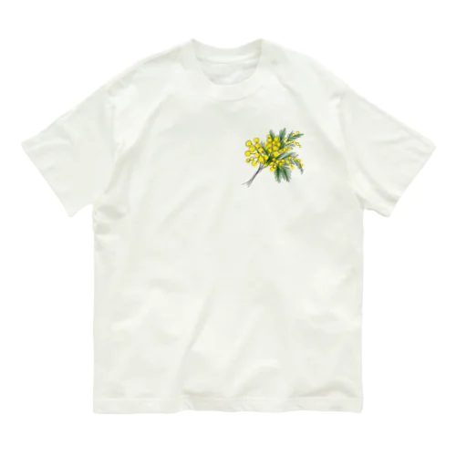 新鮮なカラフルなミモザの花束 Organic Cotton T-Shirt