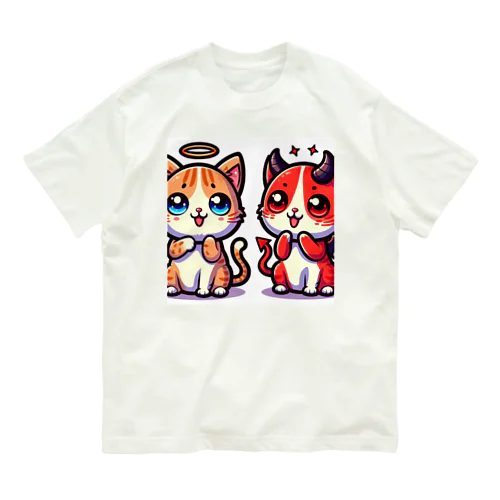☆天使猫☆悪魔猫☆ Organic Cotton T-Shirt