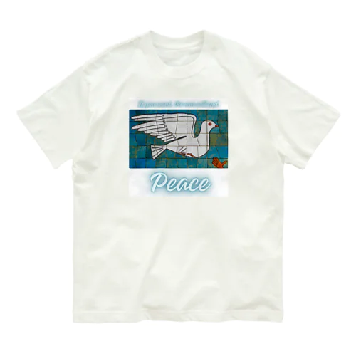 Peace　平和の鳩 Organic Cotton T-Shirt