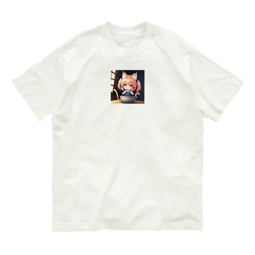 ネコミミあずにゃん Organic Cotton T-Shirt