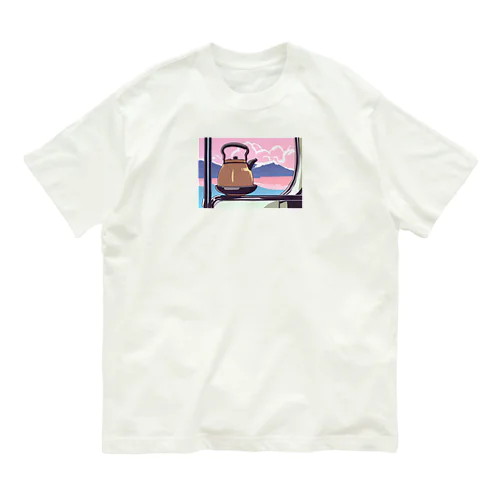 車窓とヤカン オーガニックコットンTシャツ